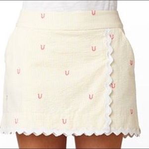Lilly Pulitzer • Seersucker Horseshoe Skort